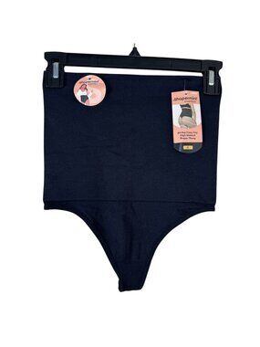 Shapermint Essentials NEW All Day Every Day High-Waisted Shaper Thong Black SM